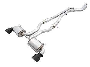 AWE Touring Edition Cat-Back Exhaust - Chrome Silver or Diamond Black Tips - Toyota A90 GR Supra B58 3.0L