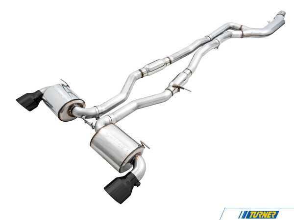 AWE AWE Touring Edition Cat-Back Exhaust - Chrome Silver or Diamond Black Tips - Toyota A90 GR Supra B58 3.0L BLK-EXH-TA90SUPR