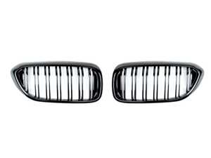 AutoTecknic Dual-Slats Gloss Black Front Grille Set - G30 5-Series