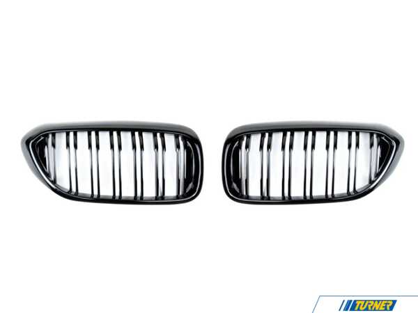 AUTOTECKNIC AutoTecknic Dual-Slats Gloss Black Front Grille Set - G30 5-Series BM-0250-DS-GB