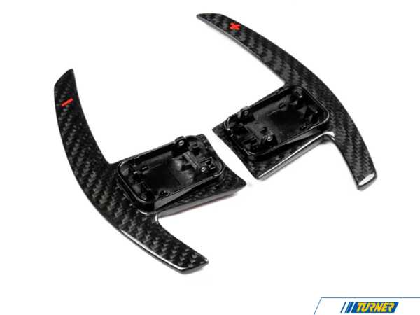 AUTOTECKNIC AutoTecknic Dry Carbon Battle Version Shift Paddles - Red Indicators, Gloss Finish - G05 X5 | G06 X6 | G07 X7 BM-0264-DCG-R