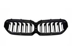 AutoTecknic Gloss Black Front Grille - Front Facing Camera - F90 M5 LCI | G30 5-Series LCI 