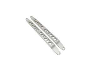 BMS Billet Strut Cross Braces - Anodized Silver - BMW G01 X3, G02 X4, F97 X3M, F98 X4M