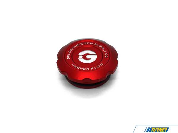 Goldenwrench Supply Co MINI 2014+ JCW / GP3 (F5X) BLACKLINE Performance Edition RED Washer Fluid Cap F5XWFC-R