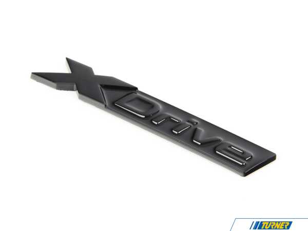 IND IND - G20 3-Series XDrive Painted Trunk Emblem - Gloss Black IND-G20-XDRIVE-T