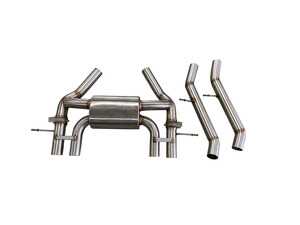 Active Autowerke Valved Rear Axle-back Exhaust - Carbon Over Black Chrome Tips - BMW G80 M3, G82 M4