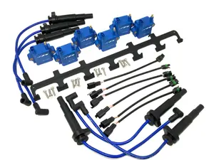 Precision Raceworks High Performance Ignition Kit - Blue Coils - Aftermarket Manifold Mount - BMW N54 3.0L