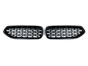 AutoTecknic Painted Glazing Black Front Grille Set - G29 Z4