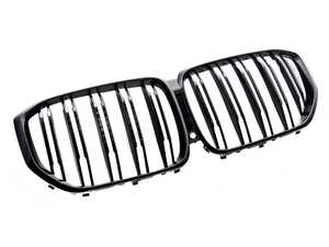 AutoTecknic Dual-Slats Gloss Black Front Grille - G05 X5 Pre-LCI