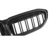 AUTOTECKNIC AutoTecknic Dry Carbon Fiber Dual-Slats Front Grilles - G20 3-Series Pre-LCI BM-0615-DS-CF View 2