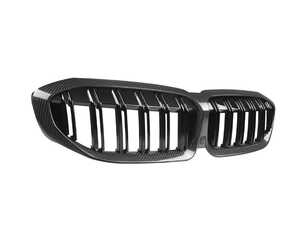 AutoTecknic Dry Carbon Fiber Dual-Slats Front Grilles - G20 3-Series Pre-LCI