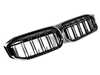 AUTOTECKNIC AutoTecknic Dual-Slats Gloss Black Front Grille - G20 3-Series LCI BM-0620-DS-GB View 2