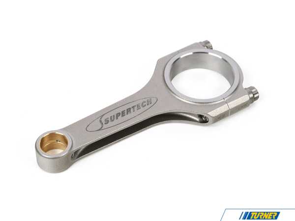 Supertech BMW S54 Forged Connecting Rod/ 4340 alloy/ H beam/ ARP 3/8" - 2000 bolts/ C-C Length 139mm/ BE bore: 53.000mm/ BE width: 19.9mm/ PE bore: 21mm full float/ PE width: 19.9mm CR-BMS54-H139