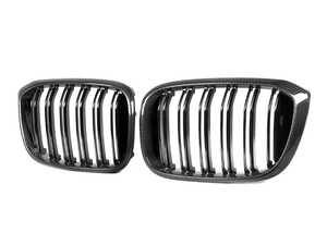 AutoTecknic Dry Carbon Fiber Dual-Slats Front Grille Set - G01 X3 | G02 X4 Pre-LCI