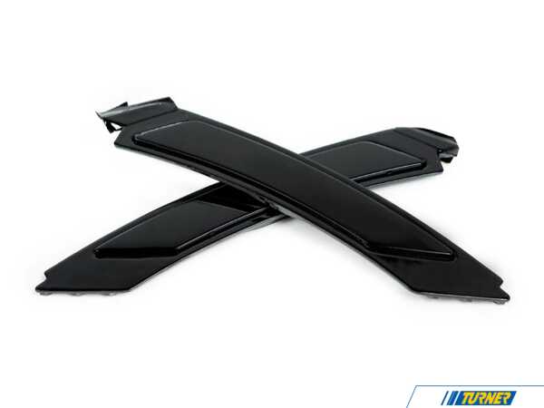 AUTOTECKNIC AutoTecknic Painted Front Bumper Reflectors - Black Sapphire Metallic 475 - E90 3-Series | E92 3-Series BM-0999-475