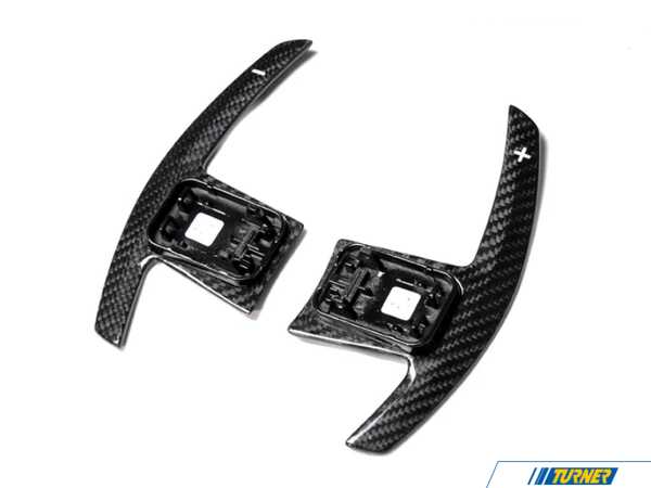 AUTOTECKNIC AutoTecknic Dry Carbon Battle Version Shift Paddles - White Indicators and Gloss Finish - A90 Supra TO-0264-DCG-W