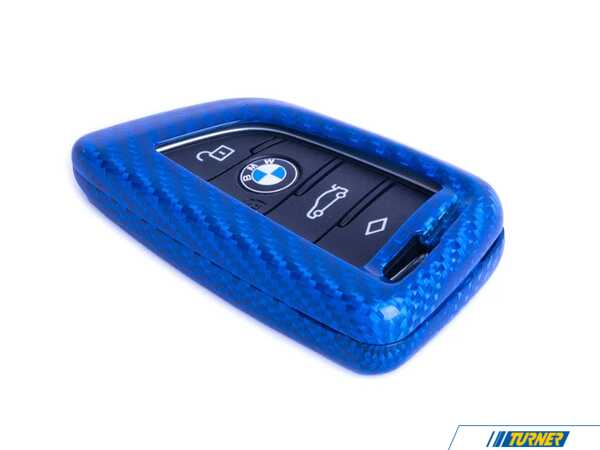 AUTOTECKNIC AutoTecknic Dry Carbon Remote Key Case For Various F-series and G-series Vehicles - Blue Carbon BM-0002-BC