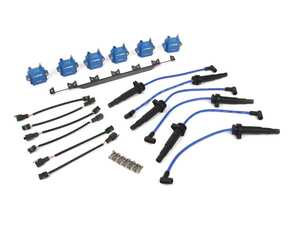 Precision Raceworks N54 N55 High Performance Ignition Kit - Aftermarket Manifold Mount - Blue Coils - BMW N54 N55 3.0L