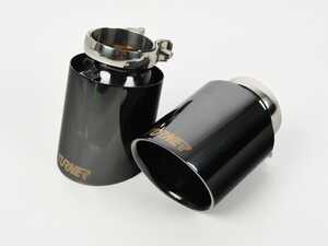 Turner - 4.0" Black Chrome Swivel Exhaust Tips - Set of 2