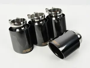 Turner - 4.0" Black Chrome Swivel Exhaust Tips - Set of 4