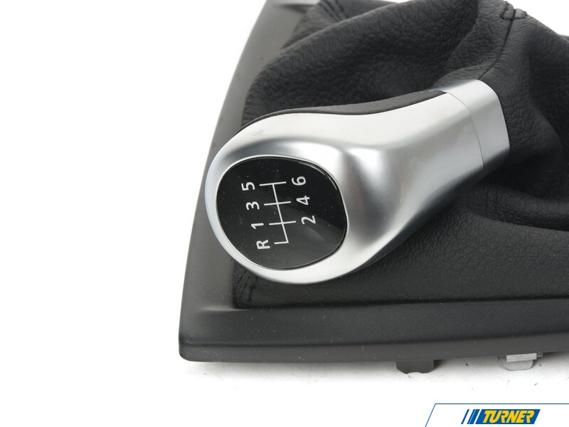 25117584548 - Genuine BMW Gearshift Knob, Leather, Chrome Ring ...