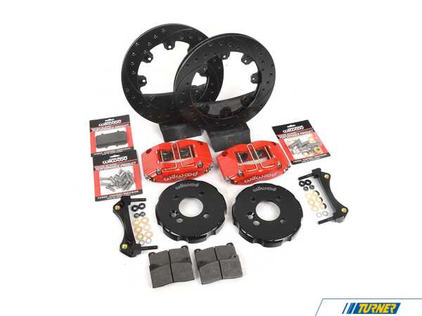 Wilwood MINI R53 R56 Wilwood Dynapro 4 Piston Radial Front Kit 12.19in Drilled Red 140-8528-DR