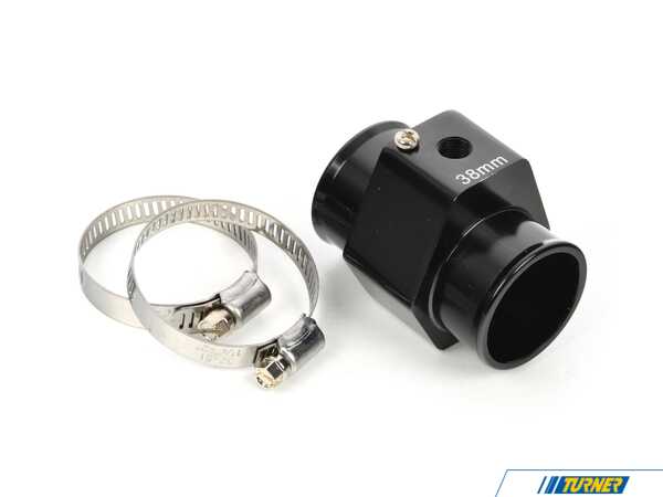 Prosport Performance Radiator Hose Adaptor For Temp. Sender 38mm - Black PSWT3-38B