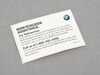 Genuine BMW BMW ROADSIDE ASSISTANCE TRUN 01002470819 View 1