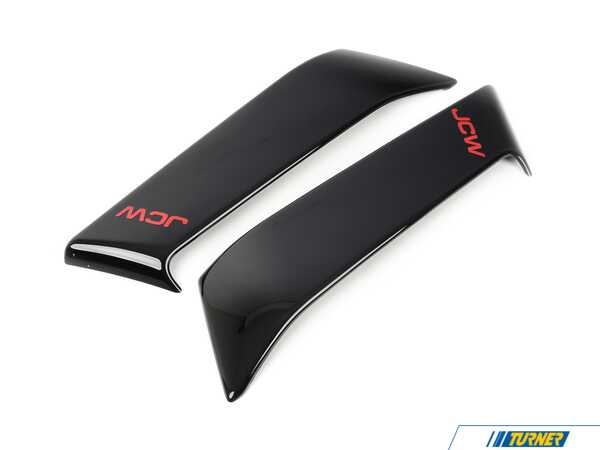 Genuine MINI JCW C Pillar Panel Set - High Gloss Black  51435B3C626