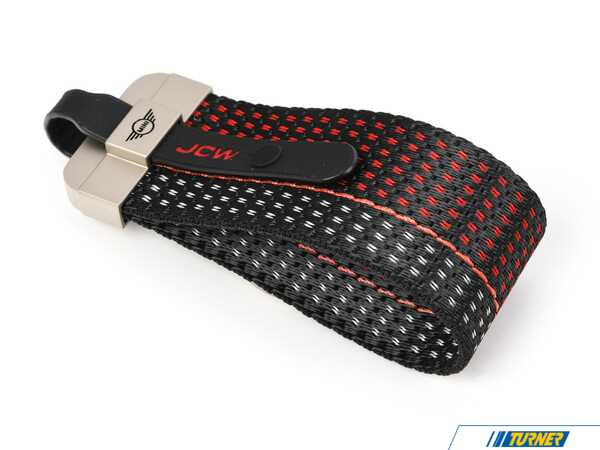 82205B30D98 - JCW MINI Lanyard Key Ring - Black/Red | Turner