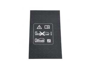 Genuine BMW Label "Towing" - 71228652135