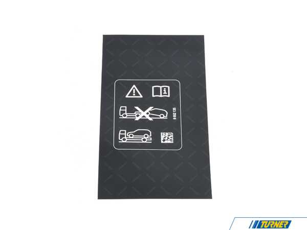 Genuine BMW Genuine BMW Label "Towing" - 71228652135 71228652135