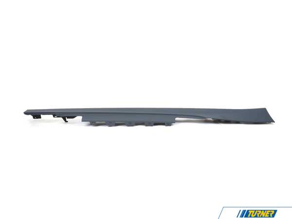 Genuine BMW DOOR SILL COVER, PRIMED RIGH 51779854258