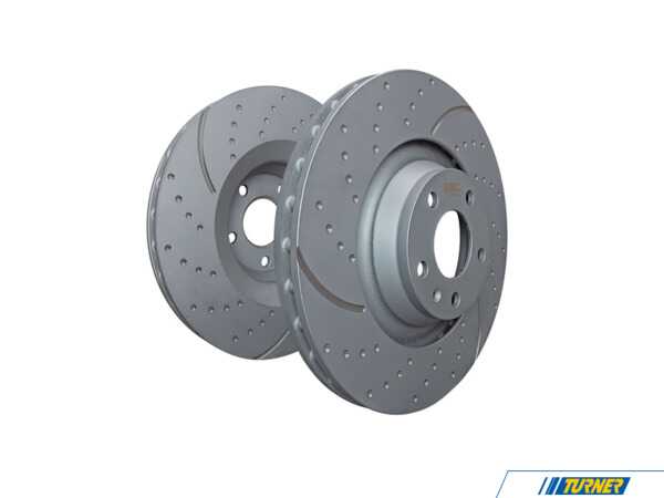 EBC EBC GD Sport Front Brake Rotors - Slotted & Dimpled - Pair 14.17" (360x30) - BMW F44 F48 F39, MINI JCW & JCW GP3 GD2221