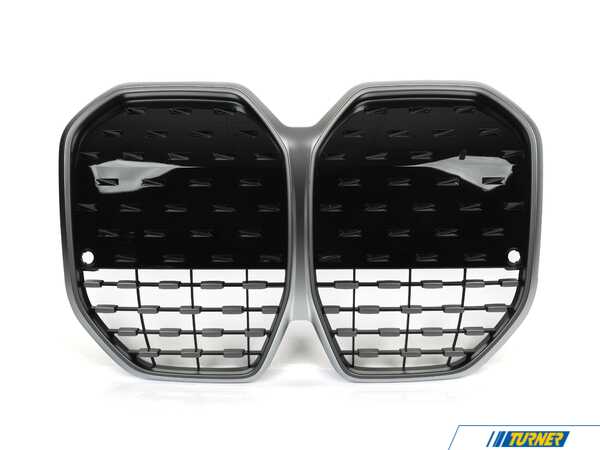 Genuine BMW FRONT ORNAMENTAL GRILLE GRAY 51139850173