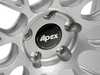 APEX Wheels 18" Apex ML-10RT Forged Wheel (18x9.5 ET22 5x120 72.56CB) - Machined Lip Race Silver ML10189522120R View 3