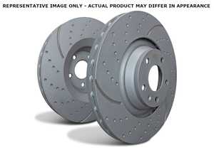 Rear Brake Rotors EBC Slotted And Dimpled - Pair 11.02" (280x10)