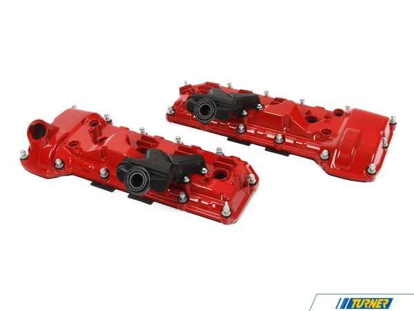 Bremmen Parts Aluminum Valve Cover Set - Gloss Red - E9X M3 S65 4.0L 1112784815xredkt