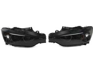 Projector Headlight Set  - Black Housing/Smoked Lens - F30