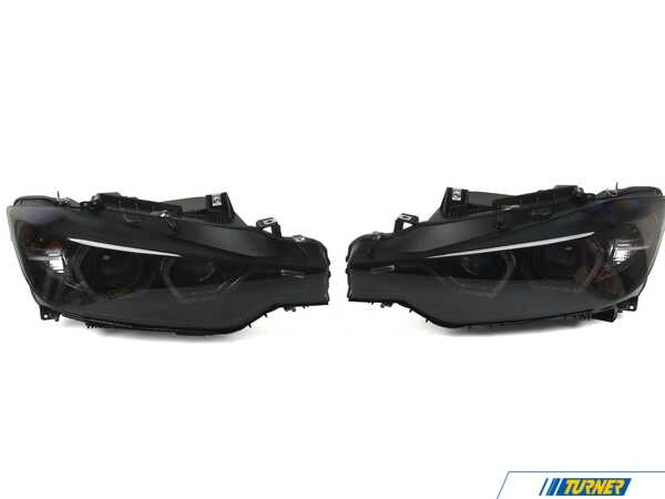 Spyder Projector Headlight Set  - Black Housing/Smoked Lens - F30 5085047