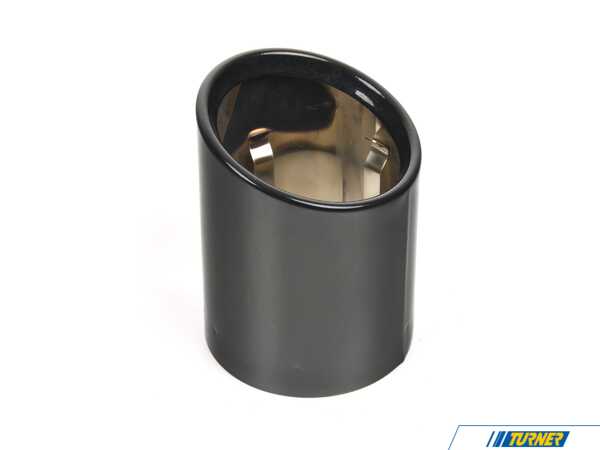 Genuine BMW TAILPIPE TIP, BLACK CHROME 18108089390