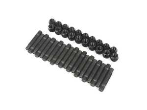 APEX 75mm M14x1.5 Audi/Mercedes 5 Lug Hex Head Stud Kit - Black