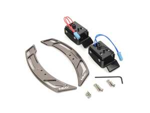 MMX Magnetic Gear Shifter Paddles - Titanium Silver - BMW F & G Chassis w/ M Performance Steering Wheel