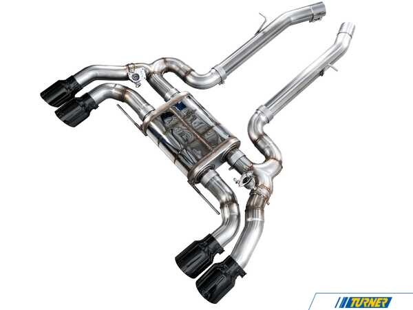AWE AWE Valved SwitchPath Axleback Exhaust - Diamond Black Tips - BMW F97 X3 M 3025-43301