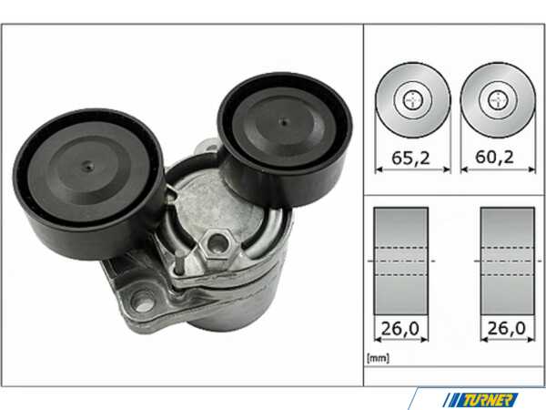 Ina OEM INA Accessory Drive Belt Tensioner Assembly - F02, F10, F15 FT40505