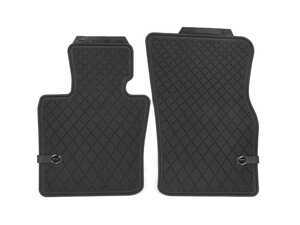 Essentials Front Rubber Factory Floor Mats Set Black - Priced As Set 