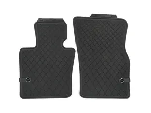 Essentials Front Rubber Factory Floor Mats Set Black - Priced As Set 