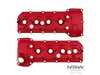 NRW Design NRW Desings S65 Aluminum Valve Covers - Wrinkle Red S65VCWRD View 1