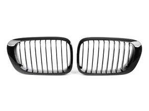 AutoTecknic Gloss Black Front Grille Set - E46 3-Series Coupe Pre-Facelift | M3