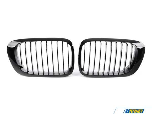 AUTOTECKNIC AutoTecknic Gloss Black Front Grille Set - E46 3-Series Coupe Pre-Facelift | M3 BM-0030-GB